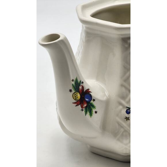 Sadler England Teapot Christmas Eve Salem Tree Vintage Ceramic w/ Lid - Picture 16 of 16
